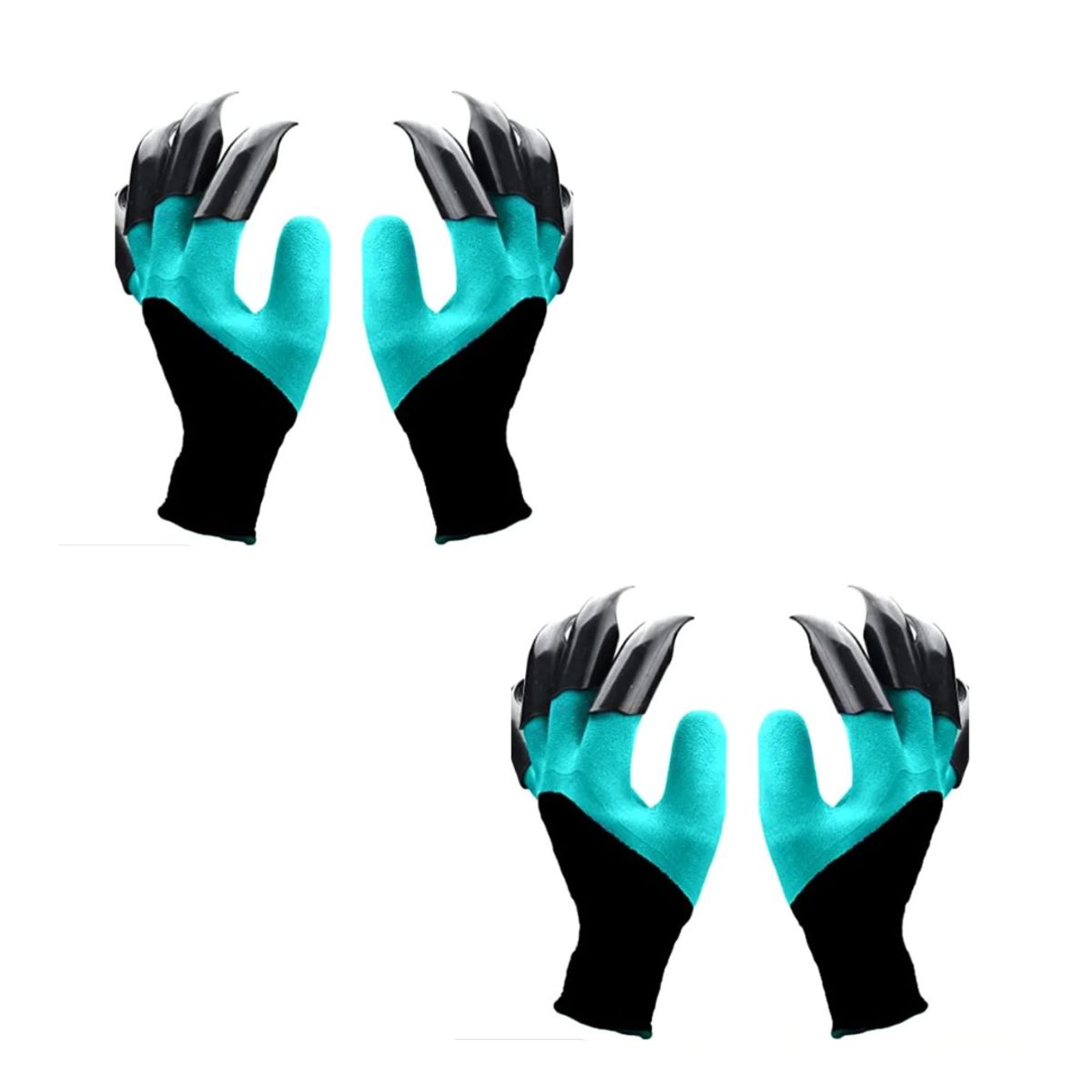 GENERICO - PACK X2 PARES GUANTES DE JARDINERIA CON GARRAS