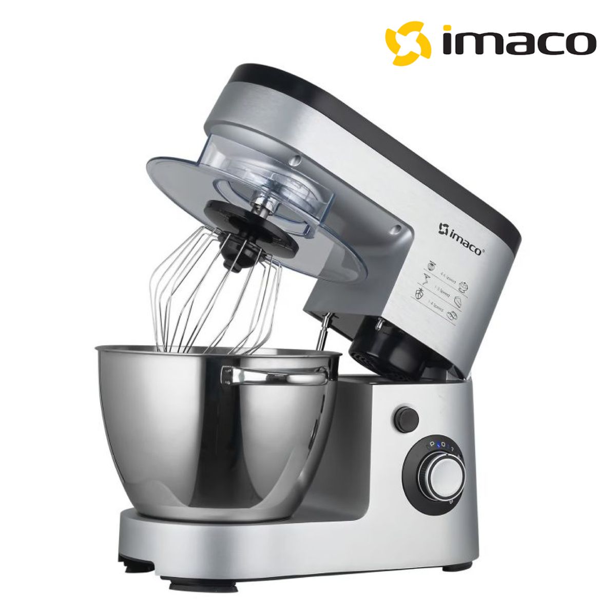 IMACO - Batidora Pedestal 5.5L de 1500W Imaco SM1500  Gris