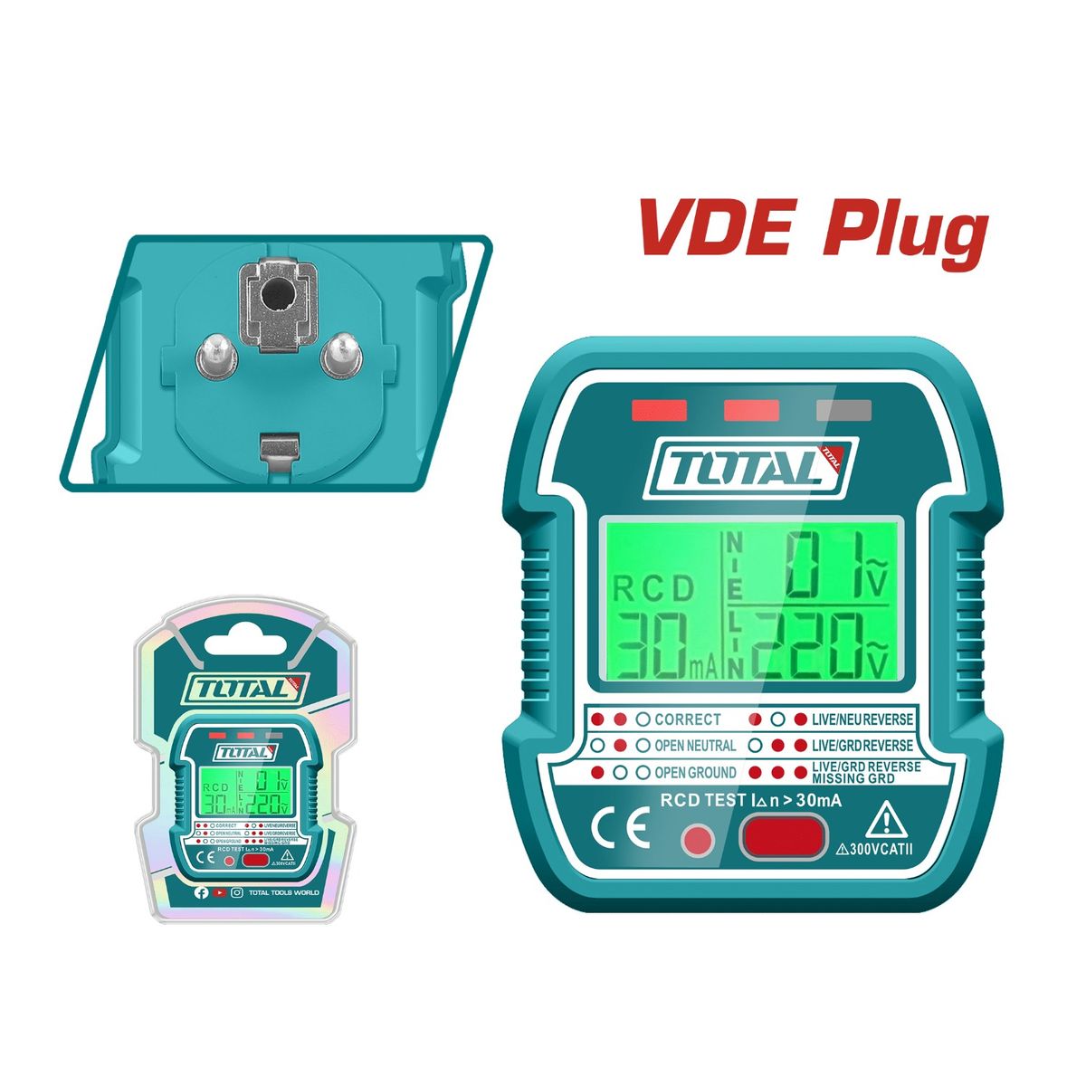 TOTAL TOOLS - Probador de enchufe Total