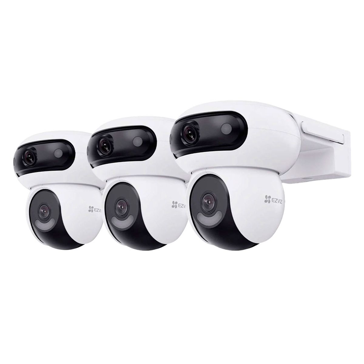 EZVIZ - EZVIZ H90 Dual 2K+ 3-PACK Cámara de Seguridad WIFI 4MP 360°