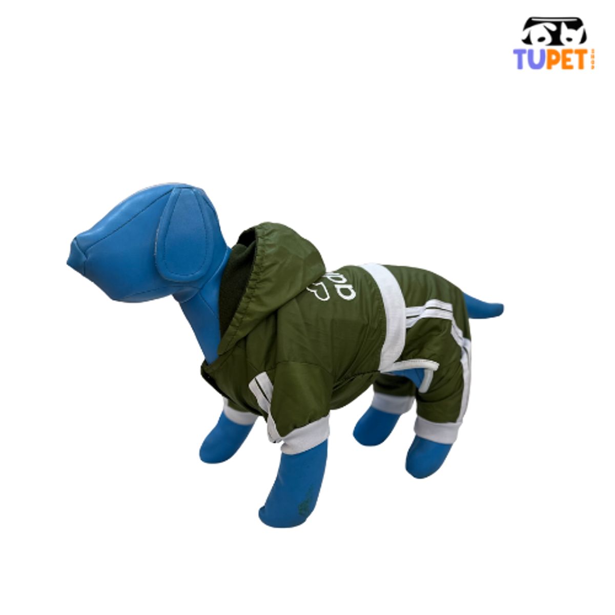 TUPET SHOP - Enterizo Impermeable Adidog Verde Petróleo Talla 2