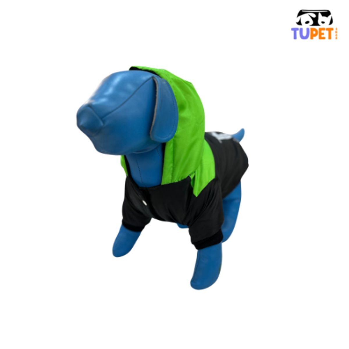 TUPET SHOP - Casaca Impermeable M Dog Capucha Verde Talla 2
