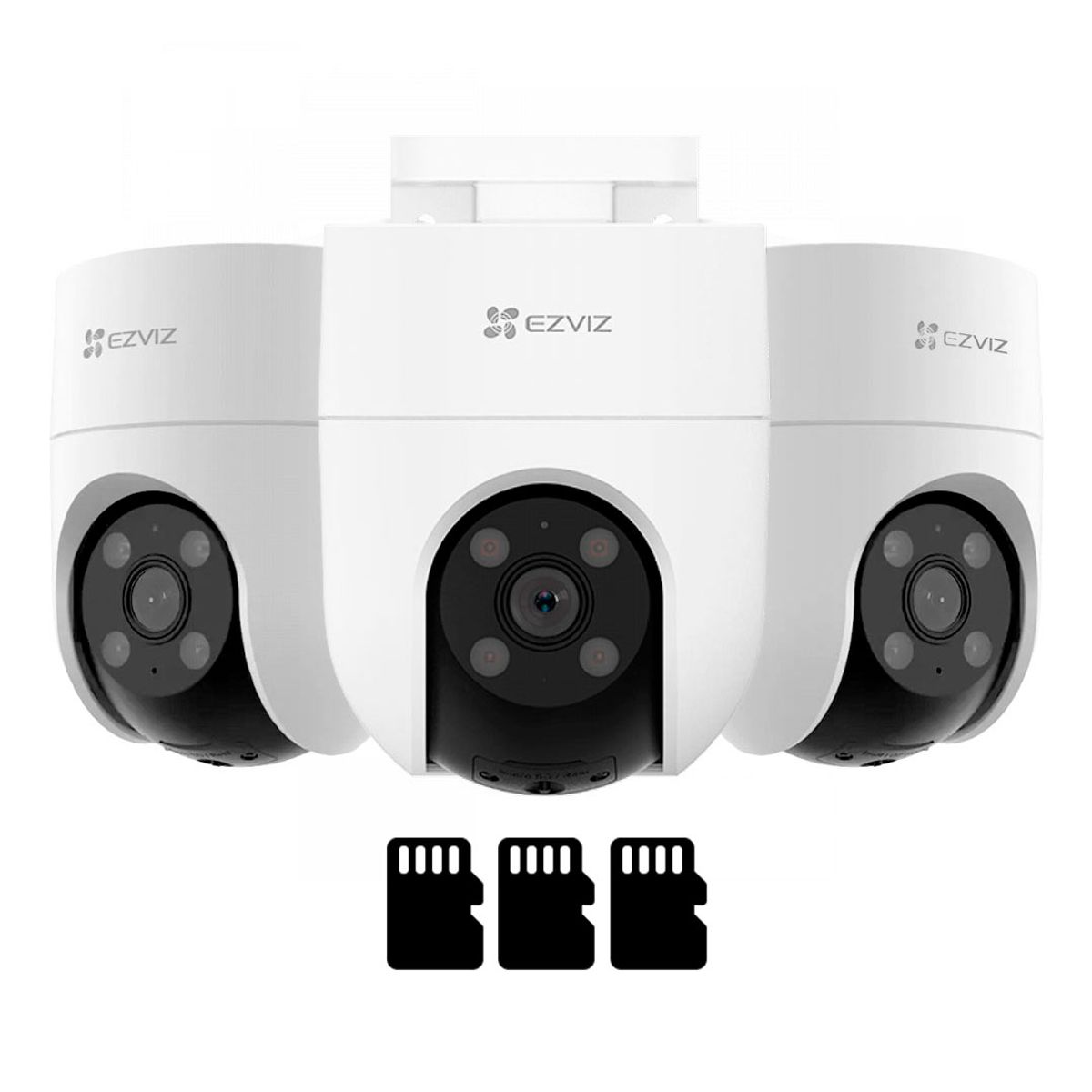 EZVIZ - EZVIZ H8C 1080P 3-PACK 64GB Camara de Seguridad WIFI FullHD