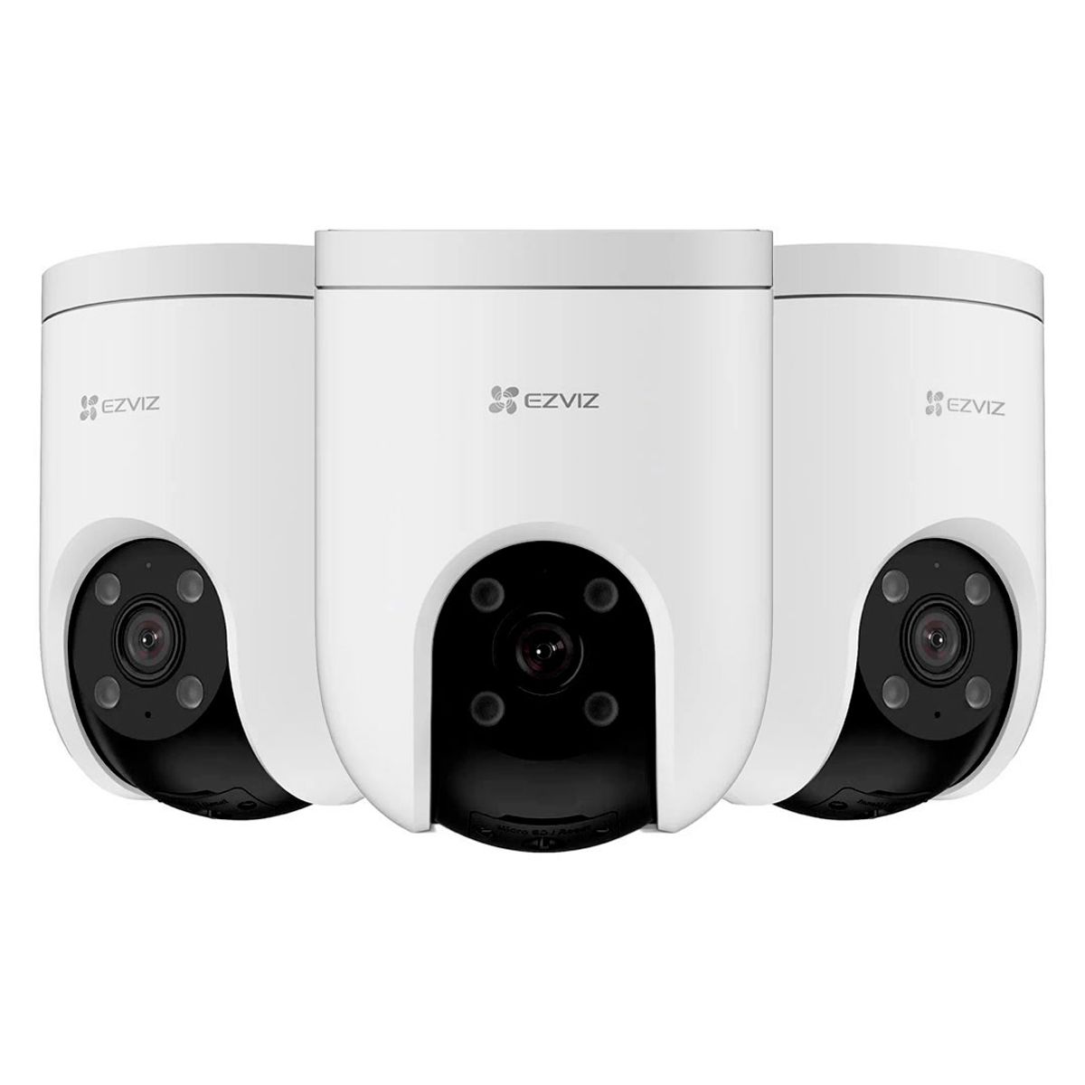 EZVIZ - EZVIZ H8C 2K+ 3-PACK Camara de Seguridad WIFI 4MP PT 360