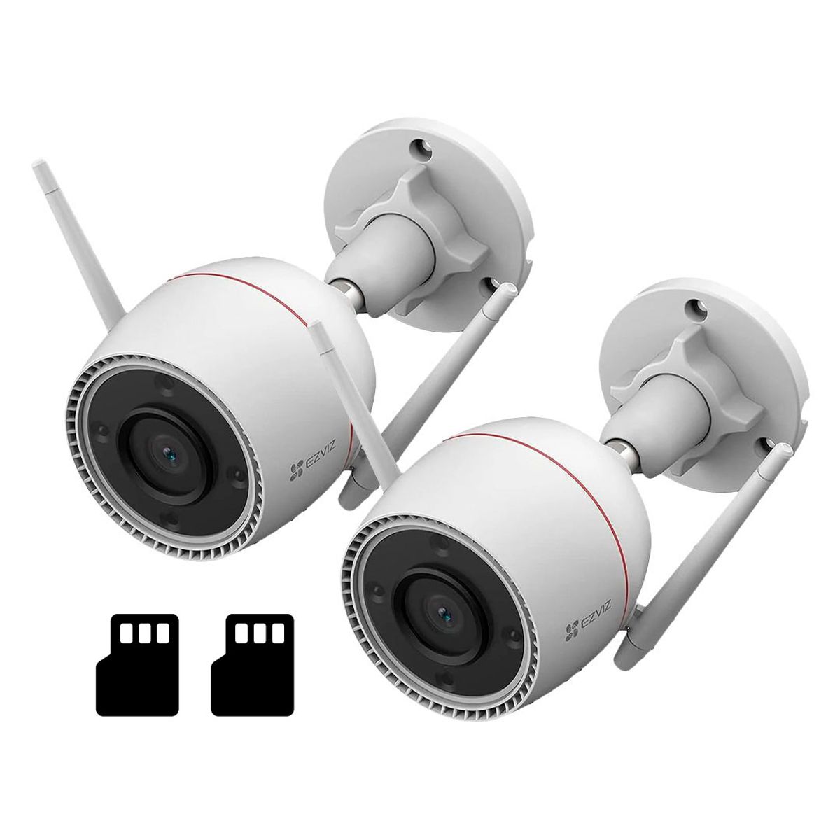 EZVIZ - EZVIZ H3C 2K 2-PACK 64GB Camara de Seguridad WIFI 3MP exterior