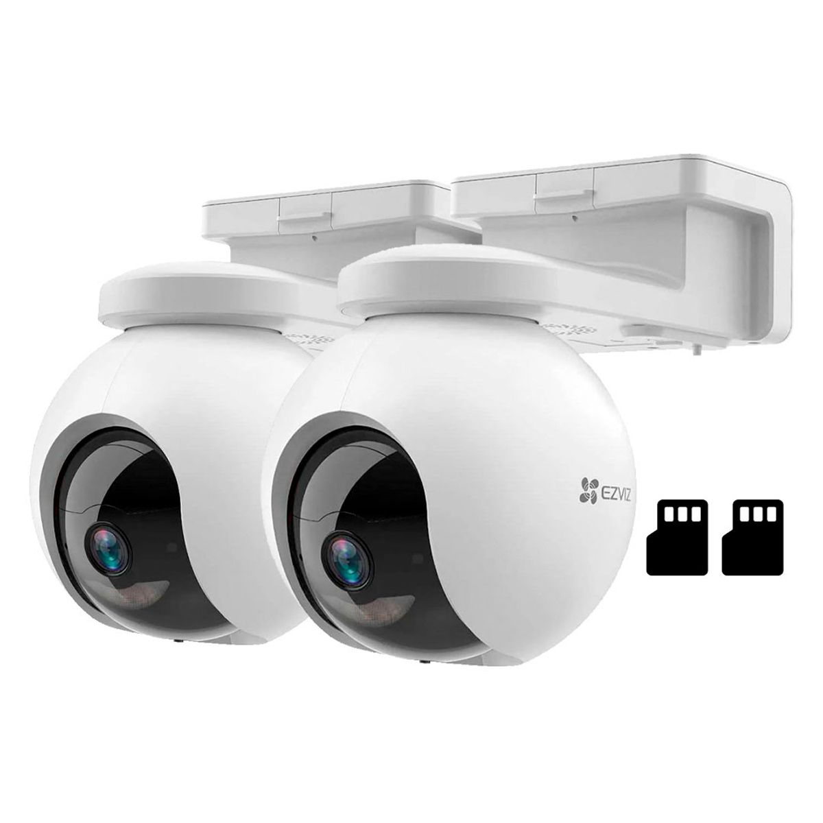 EZVIZ - EZVIZ CB8 2K 2-PACK 256GB Camara de Seguridad WIFI 3MP Bateria