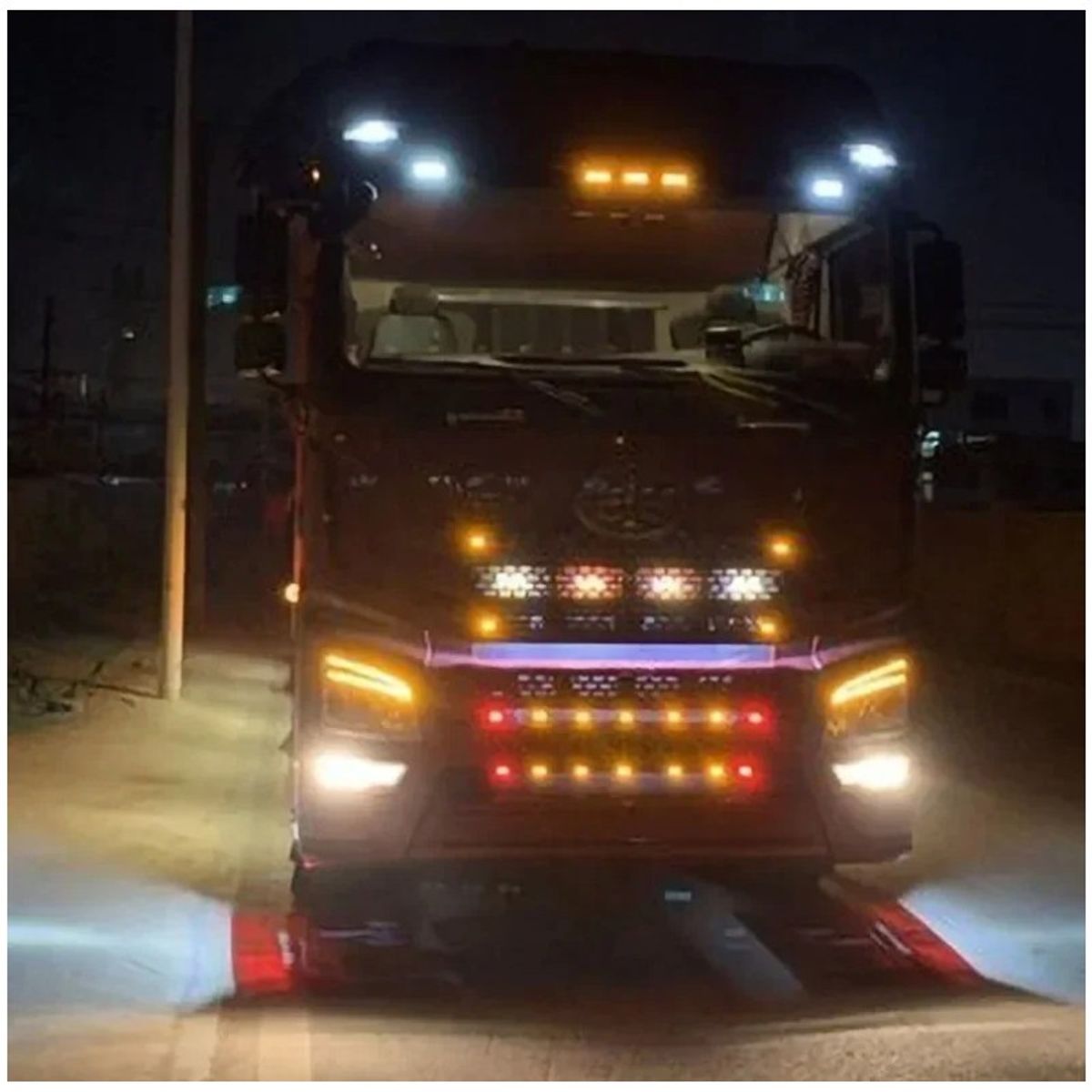 GENERICO - Luz Led Advertencia Remolque camión 12-24v 2pcs Ambar