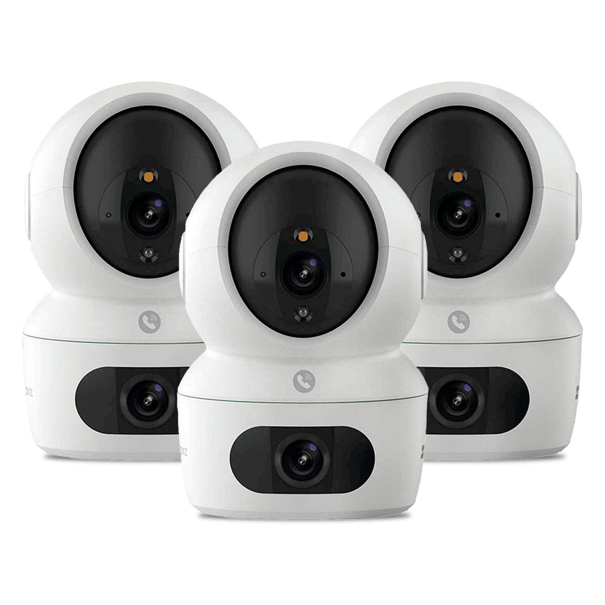 EZVIZ - EZVIZ H7C DUAL 2K+ 3-PACK Cámara de Seguridad WIFI 4MP PT360