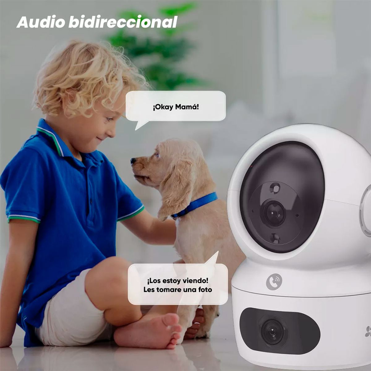 EZVIZ - EZVIZ H7C DUAL 2K+ 2-PACK 256GB Cámara de Seguridad WIFI 4MP