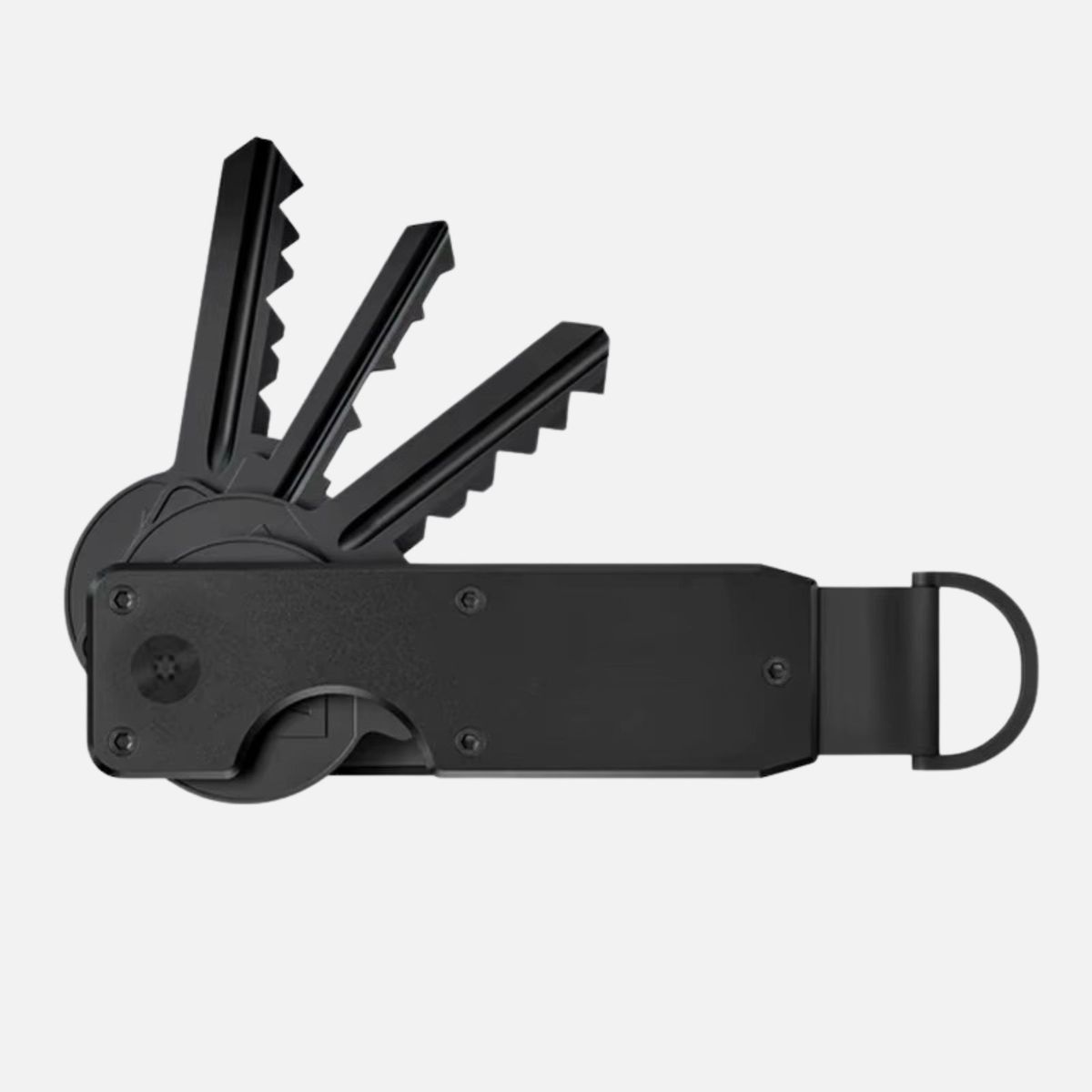 KASHITA - Llavero Delgado Premium Seguro Multiusos KeyCase Acero Inoxidable