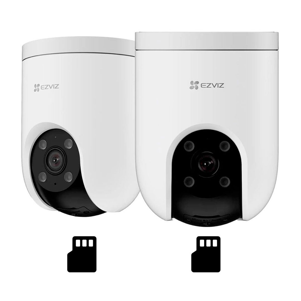 EZVIZ - EZVIZ H8C PoE 2K 2-PACK 64GB Cámara de Seguridad WIFI PoE