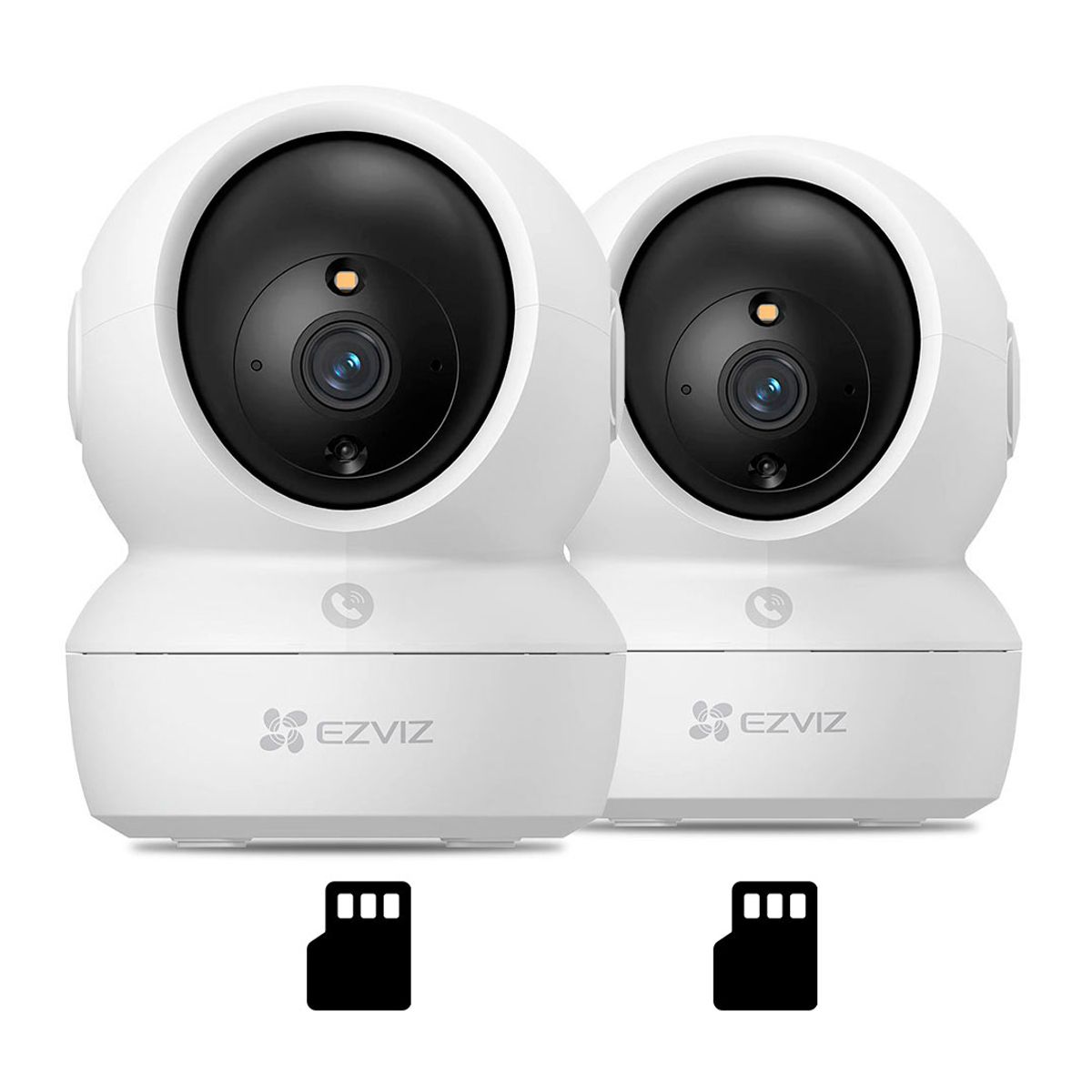 EZVIZ - EZVIZ H6C PRO 3K 2-PACK 256GB Cámara de Seguridad WIFI 5MP