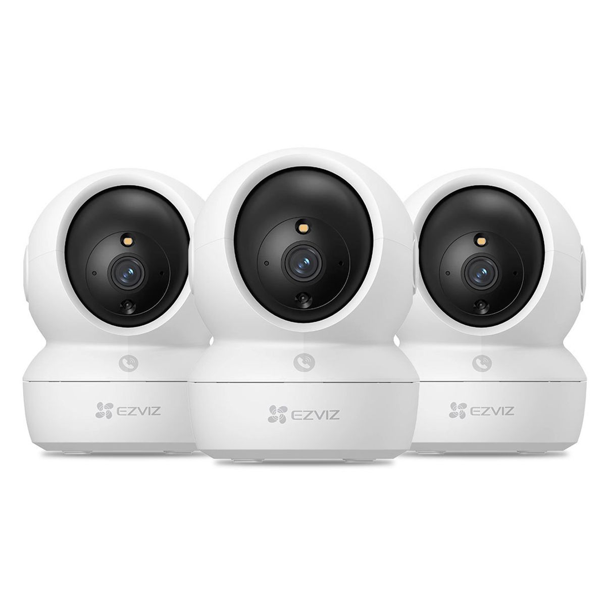 EZVIZ - EZVIZ H6C PRO 3K 3-PACK 128GB Cámara de Seguridad WIFI 5MP