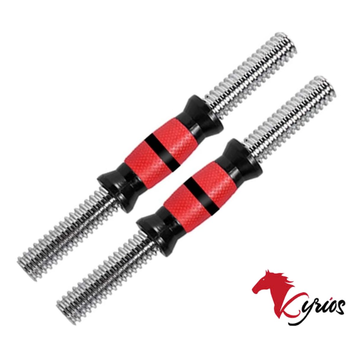 NO LOGO - Par De Mancuernas Cromadas Con Seguros