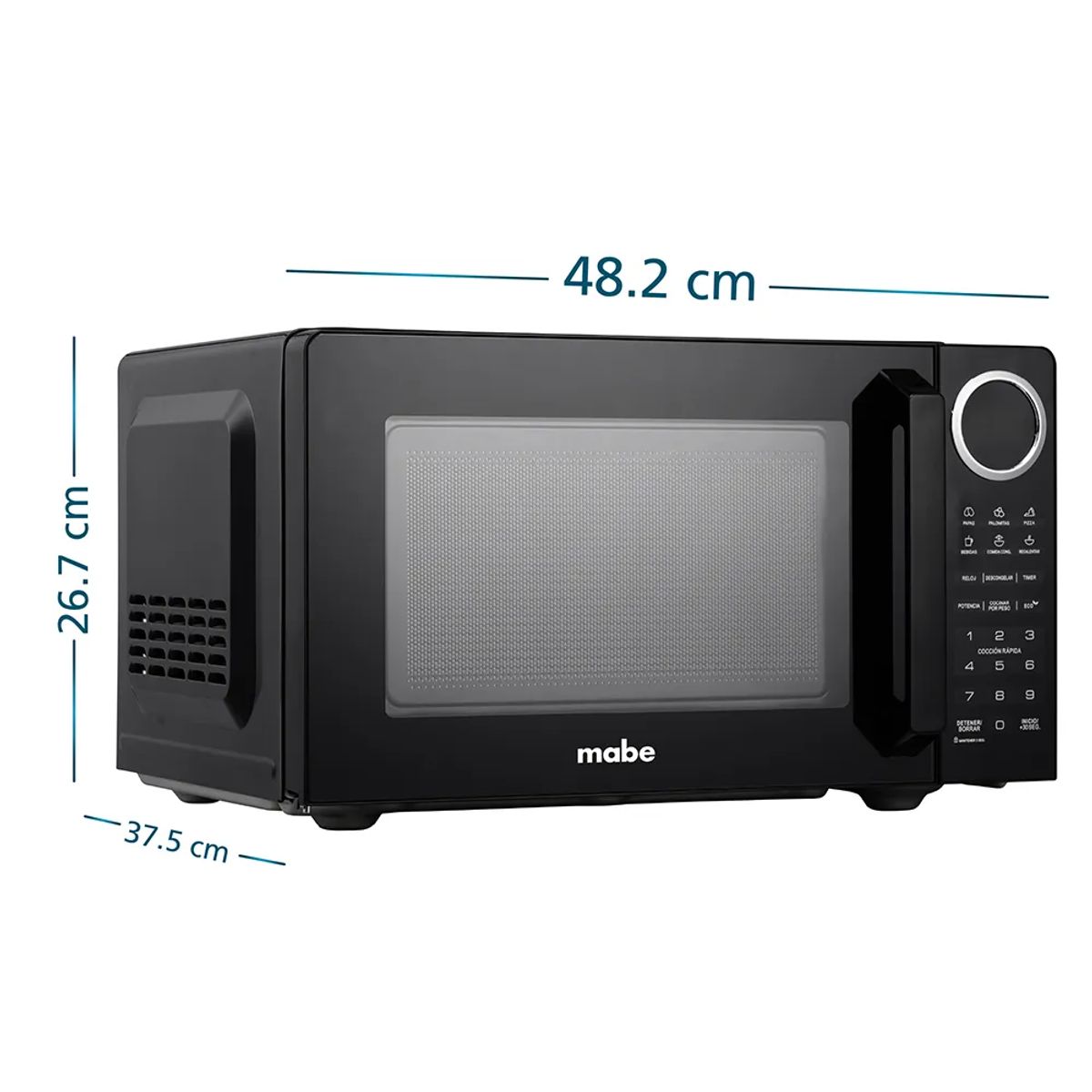 MABE - Horno Microondas 25 Litros Negro Mabe HMM09PNJ