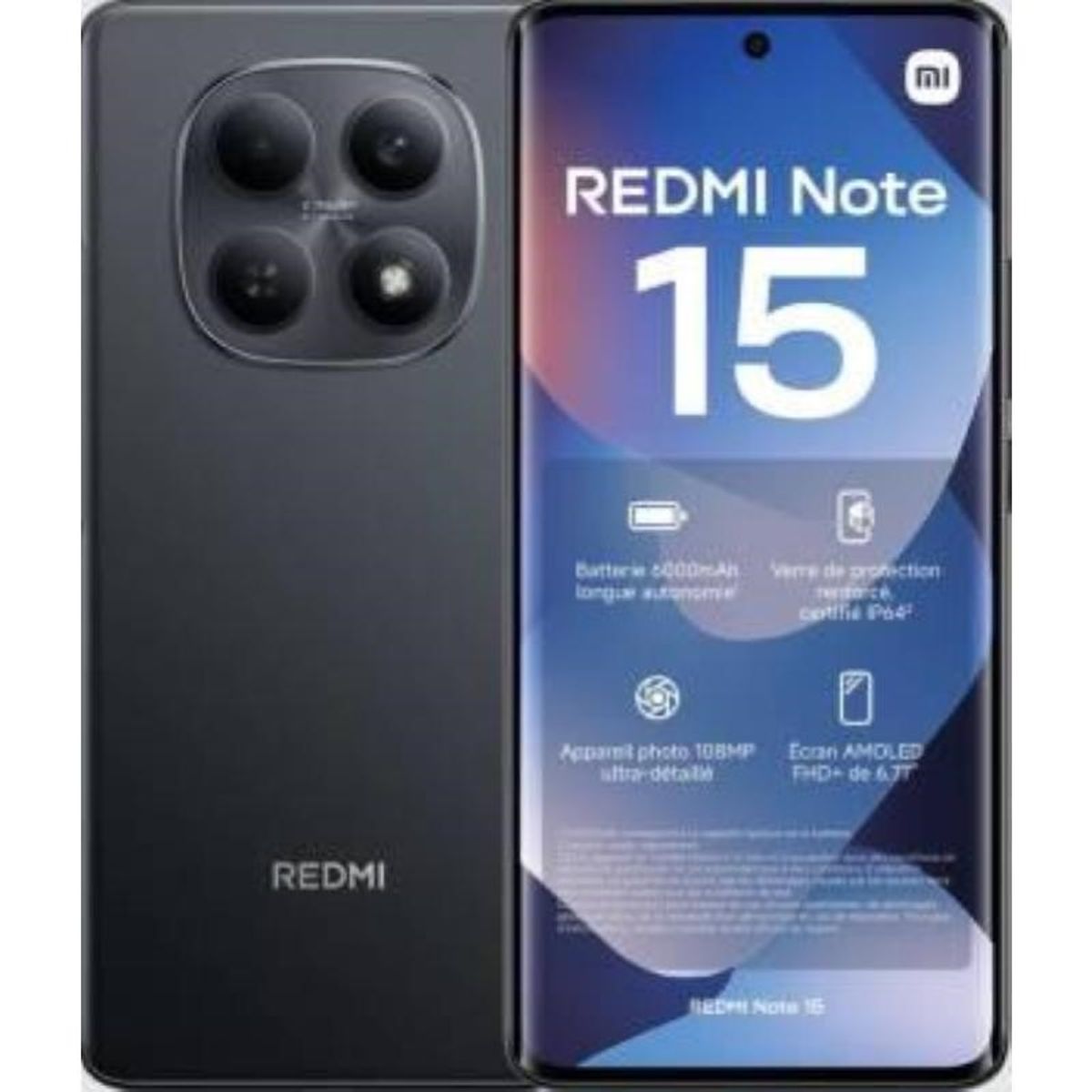 XIAOMI - XIAOMI REDMI NOTE 15 4G 256GB 8GB RAM - COLOR NEGRO