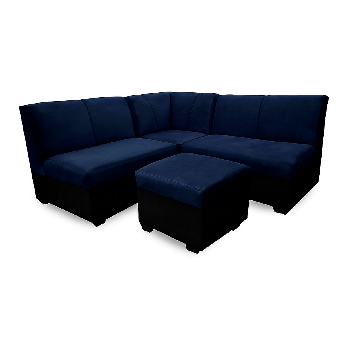 GENERICO - Seccional Provenzal + Banqueta de Regalo - Azul Oscuro