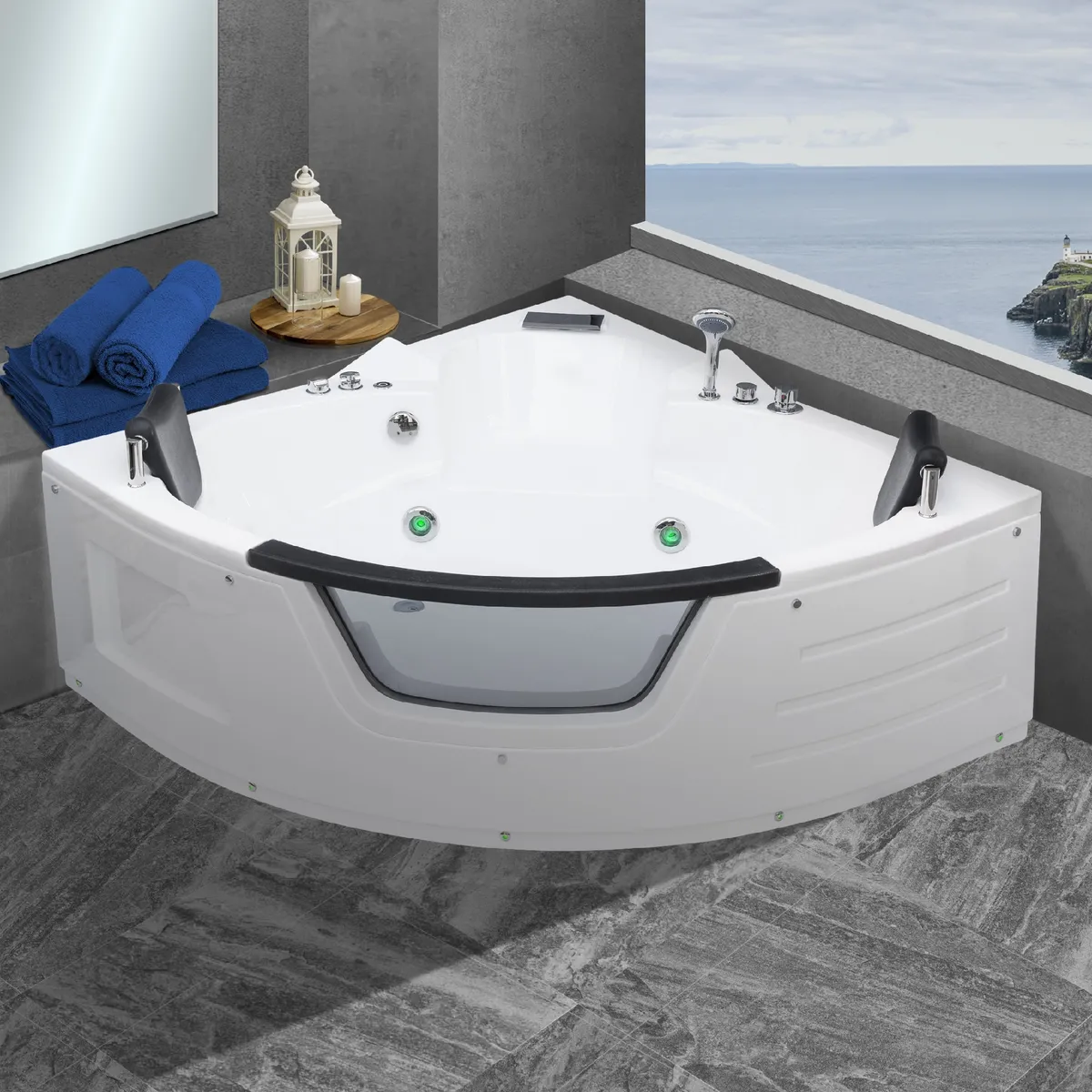 HIDROPLUS - Tina Hidromasaje Atenea I Portátil 1350x1350x600