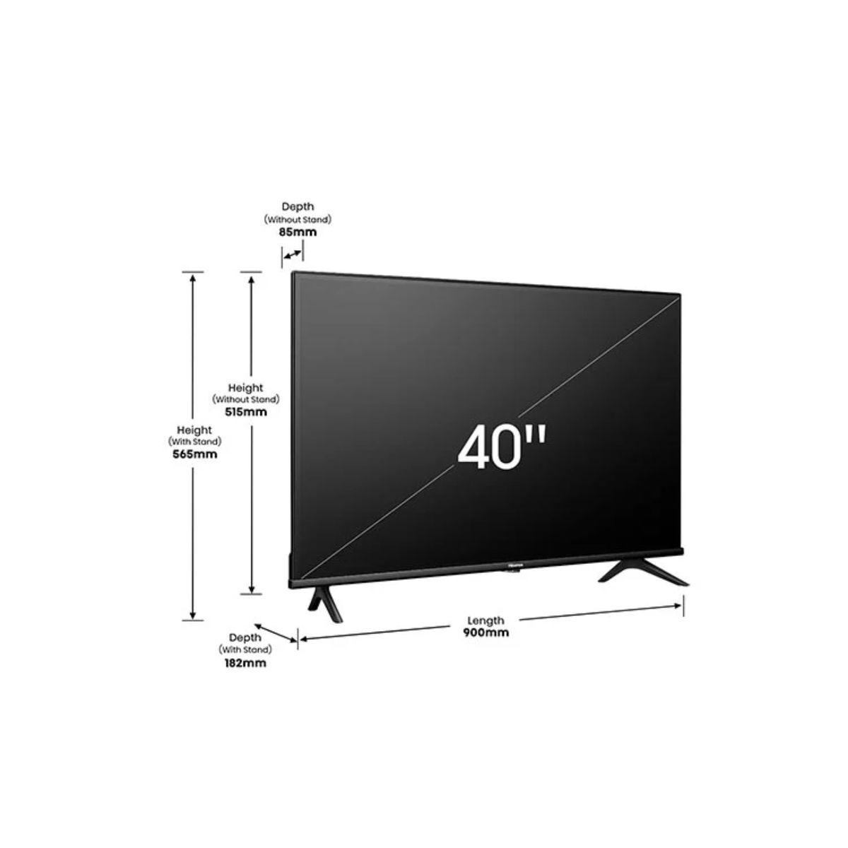 HISENSE - Televisor led smart 40 Hisense 40A4NV 2025
