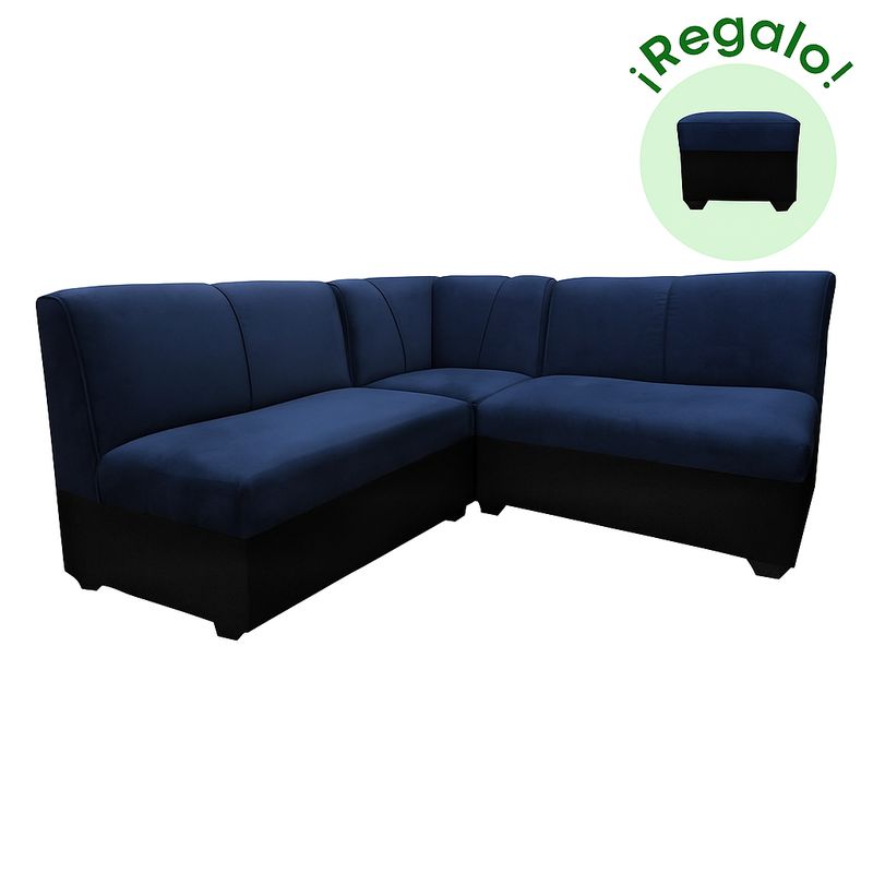 GENERICO - Seccional Provenzal Azul + Banqueta de regalo