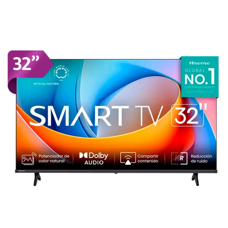 HISENSE - Televisor Hisense 32” Smart TV LED HD 32A4NV