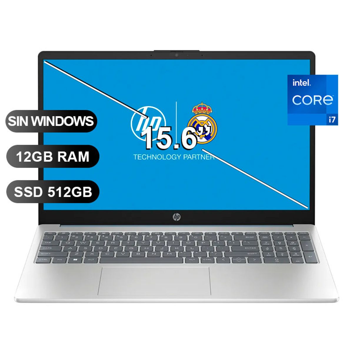 HP - Laptop HP 15-fd0006LA I7-1355U 12GB RAM 512GB SSD 156 SIN WINDOWS 802N8LA