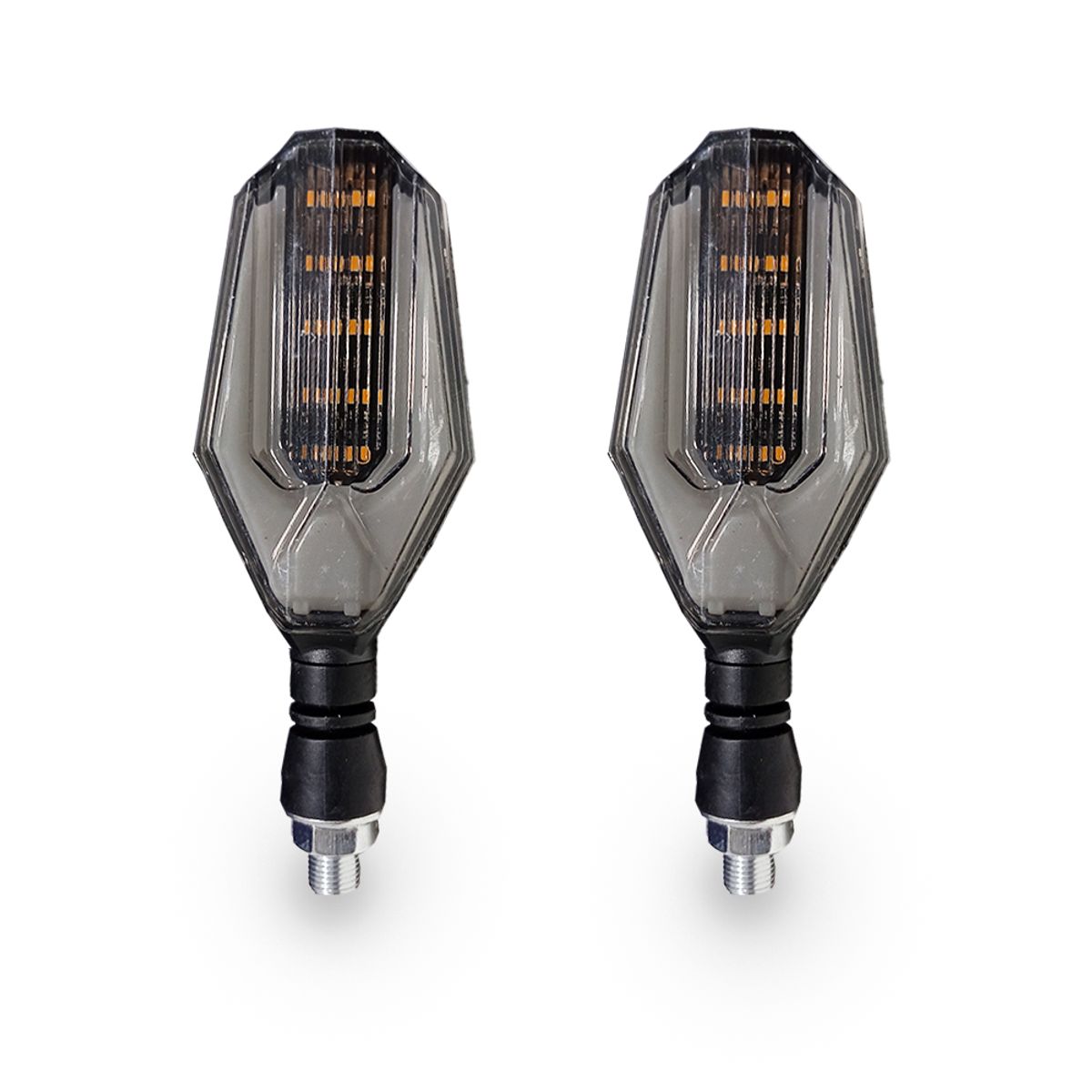 GENERICO - Direccionales Led Moto 2pcs Intermitente Luz Fijo Giro Ámbar