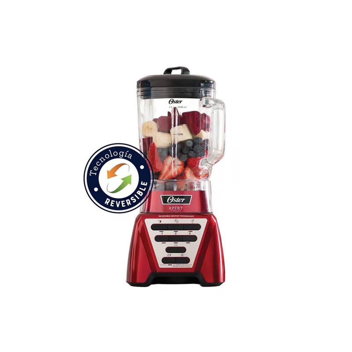 OSTER - Licuadora Xpert Roja 2l + Programas Automáticos Blst3ar2g053