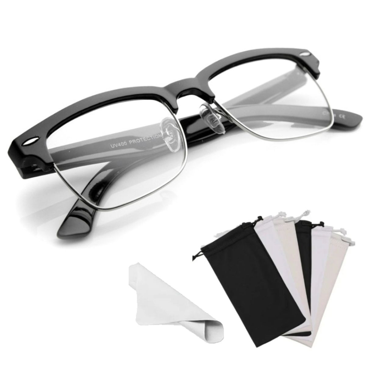 GENERICO - Lentes Con Filtro Azul Negros Modelo Clásico para Computadora