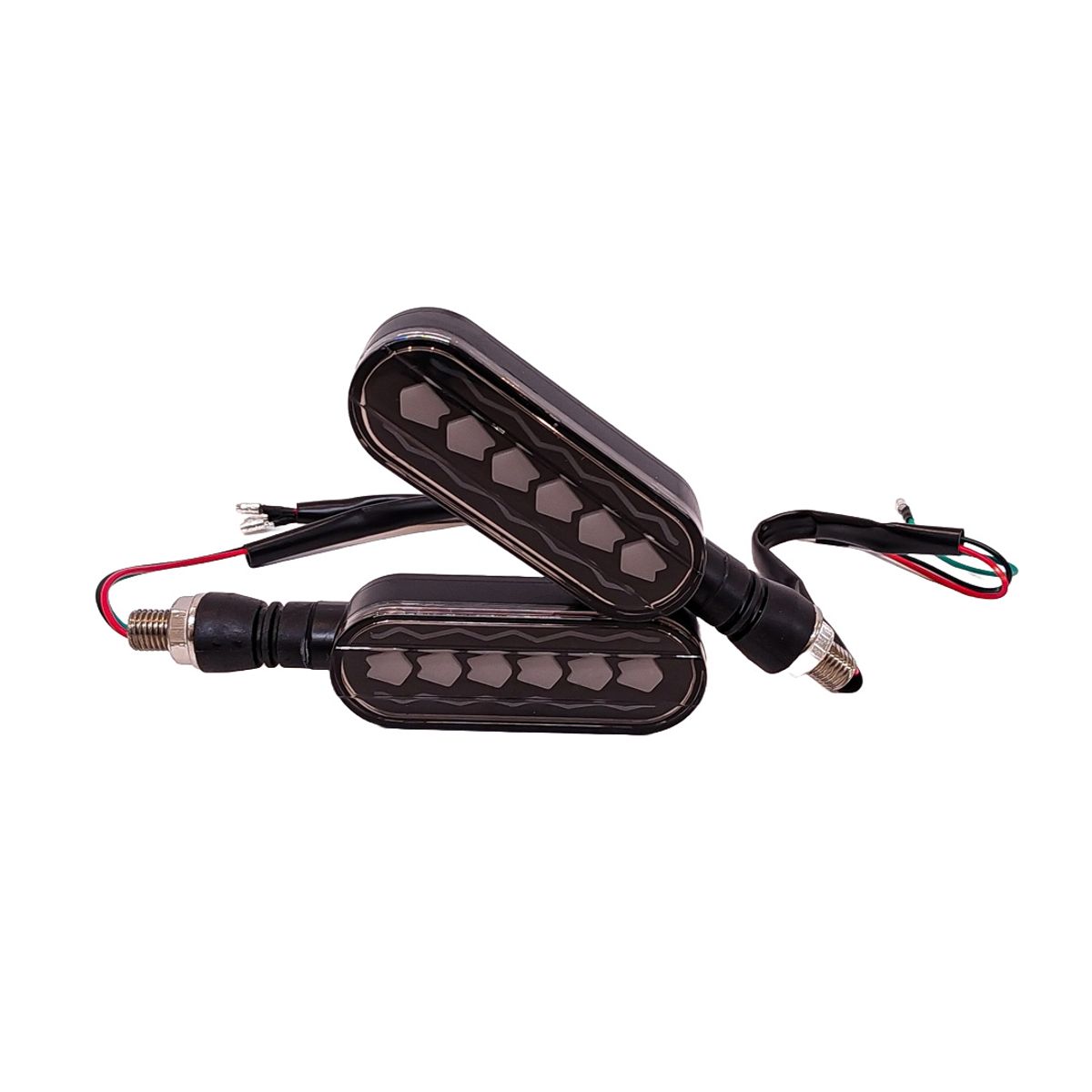 GENERICO - Direccionales Led Moto 2pcs Intermitente Luz Blanca y Ámbar