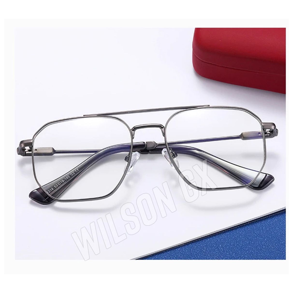 OEM - Lentes Premium Negros Modelo Clásico Con Filtro Azul para Computadora