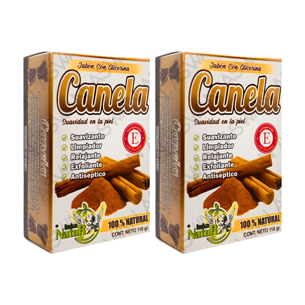 GENERICO - PACK DE 2 JABON NATURAL DE CANELA 110GR