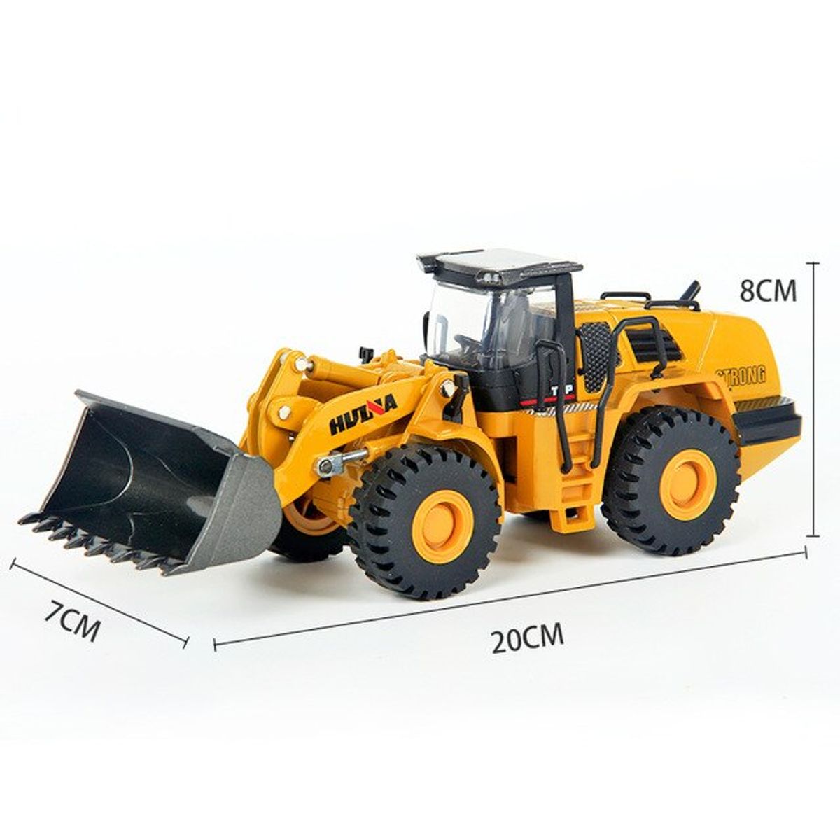 HUINA - Bulldozer de Metal en Miniatura