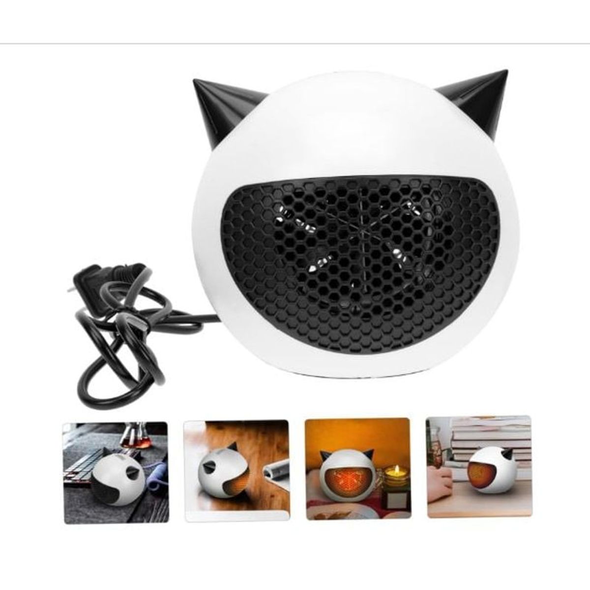 GENERICO - Calentador Portátil Eléctrico  Bajo Consumo Rápido Calor y Compacto