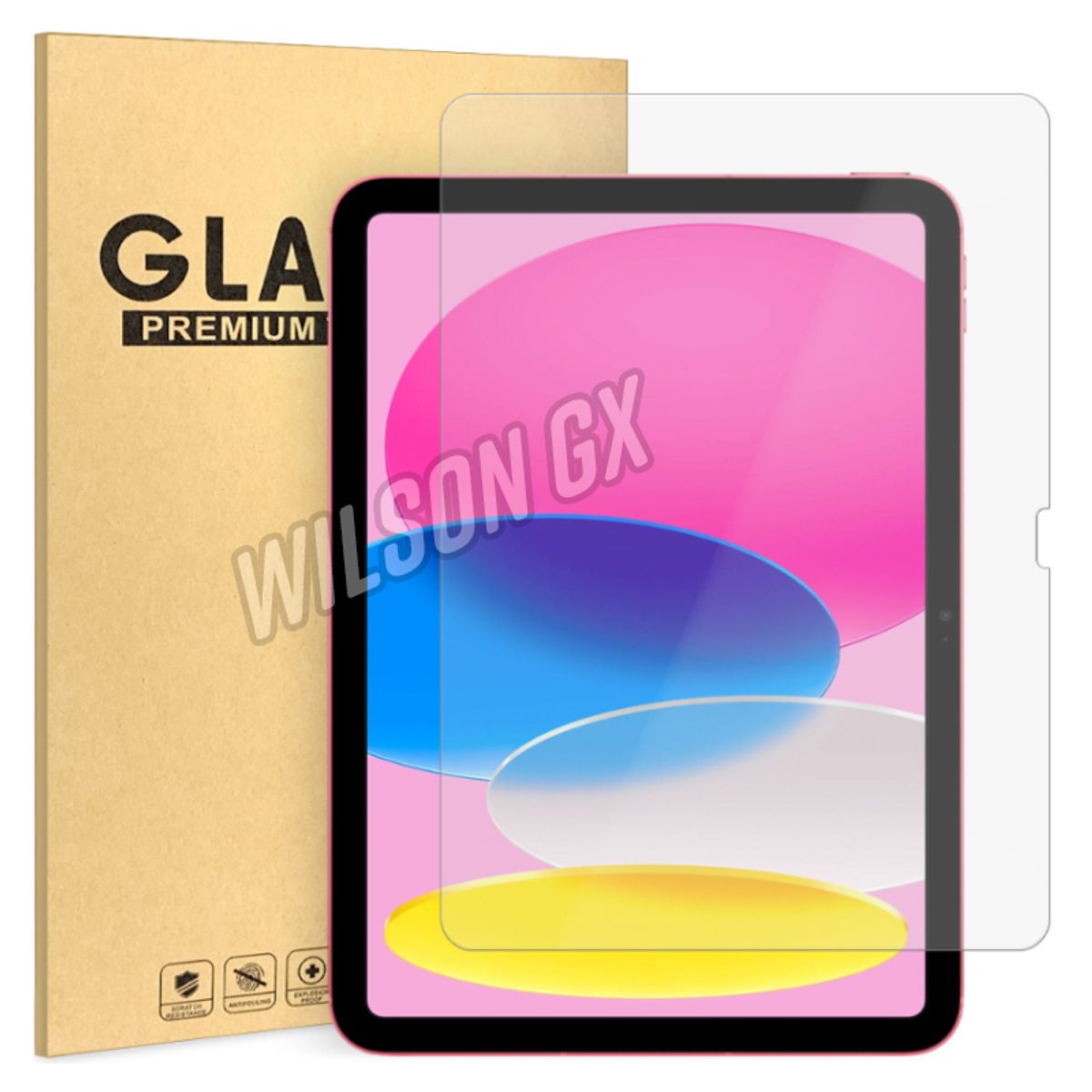GENERICO - Combo Protector para Ipad Mica de Vidrio 11 + Funda 11 Maletin + Asa