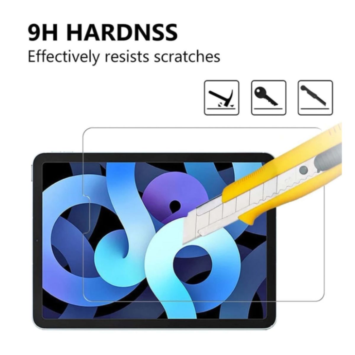 GENERICO - Combo Protector para Ipad Mica de Vidrio 10.9 + Funda 11 Maletin + Asa