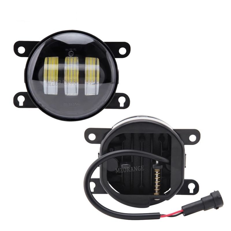 GENERICO - Par de Faros Neblinero Dual 3.5 Pulg con Luz Dual y Base  2 Piezas