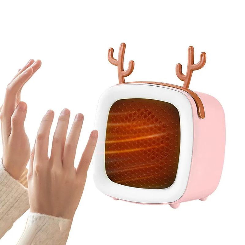 GENERICO - Calentador Calefactor Eléctrico Portátil 500W - Protege a tu familia del frío