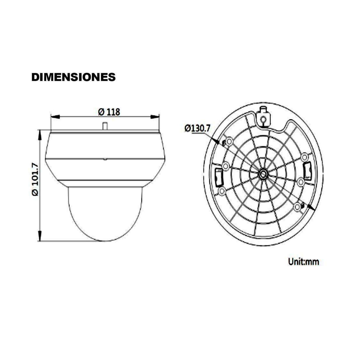 HIKVISION - Cámara Domo PTZ Hikvision DS2DE2A404IW-DE3 IP Interior 4MP Lente 28-12 MM
