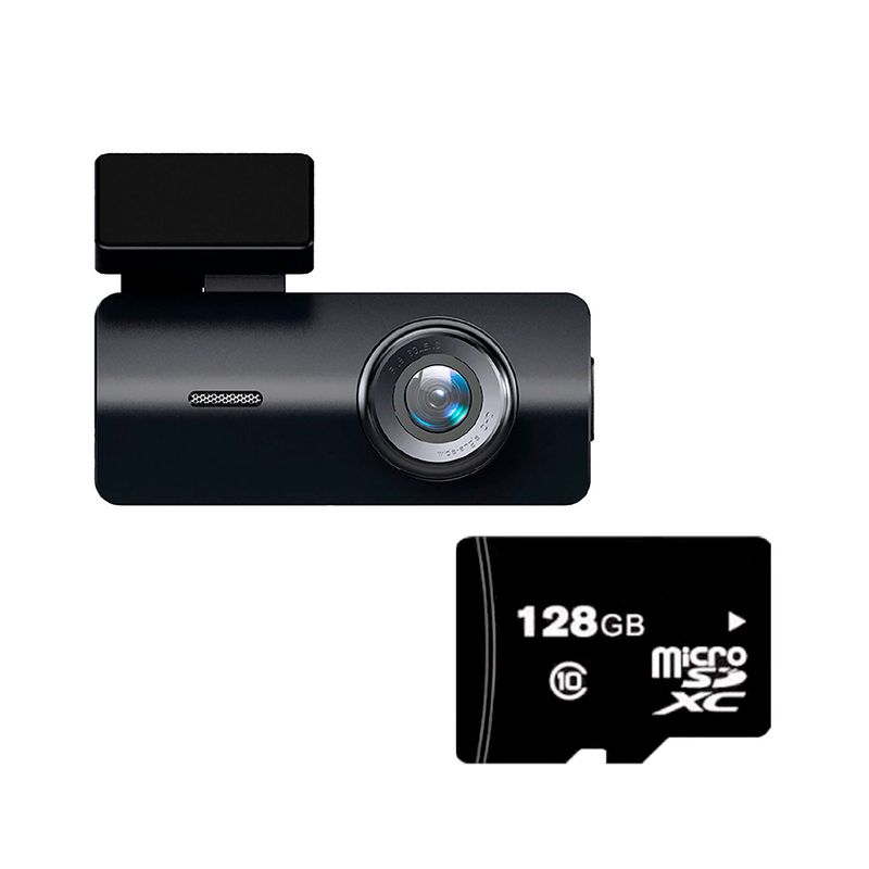 HIKVISION - Cámara para Autos Hikvision Dashcam K2 Full HD Wi-Fi MicroSD 128GB