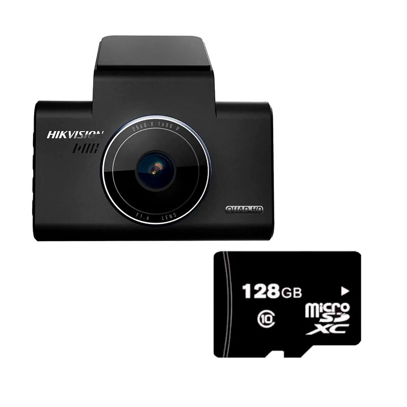 HIKVISION - Cámara para Autos Hikvision DashCam C6 Wi-Fi 1600P MicroSD 128GB