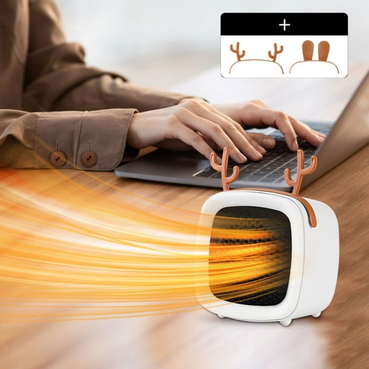 GENERICO - Estufa Eléctrica Portátil 400W  Ahorra Energía y Espacio