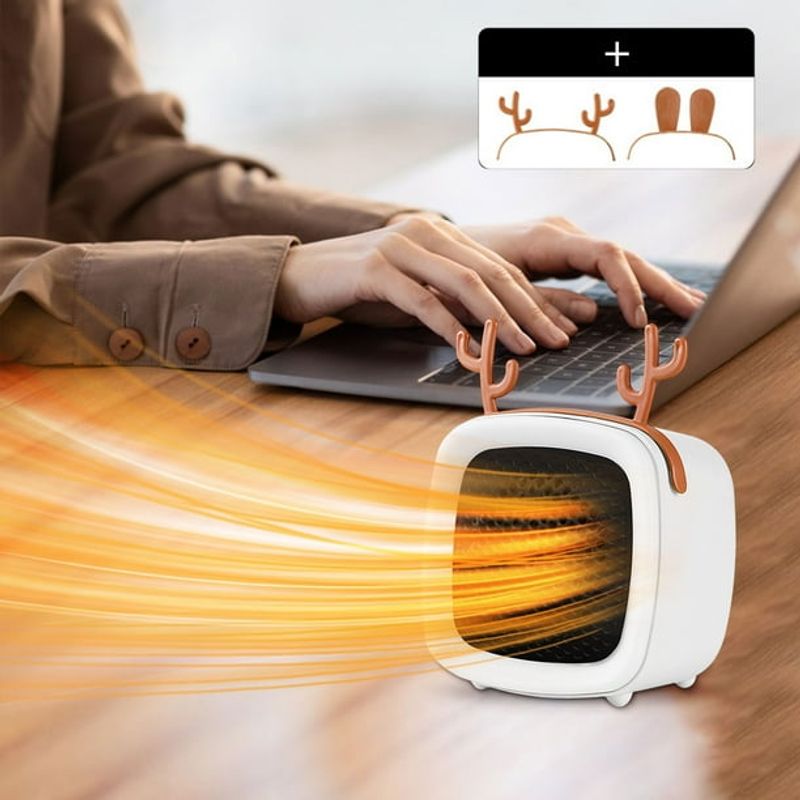 GENERICO - Estufa Eléctrica Portátil 400W  Ahorra Energía y Espacio