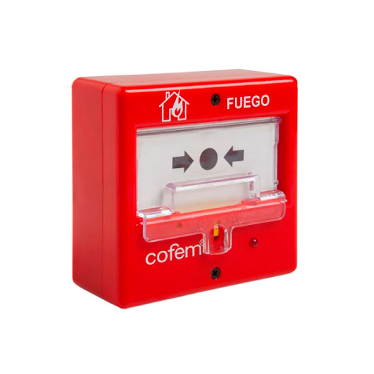 GENERICO - Pulsador de Alarma de Incendios Cofem Pucay Rearmable Manual