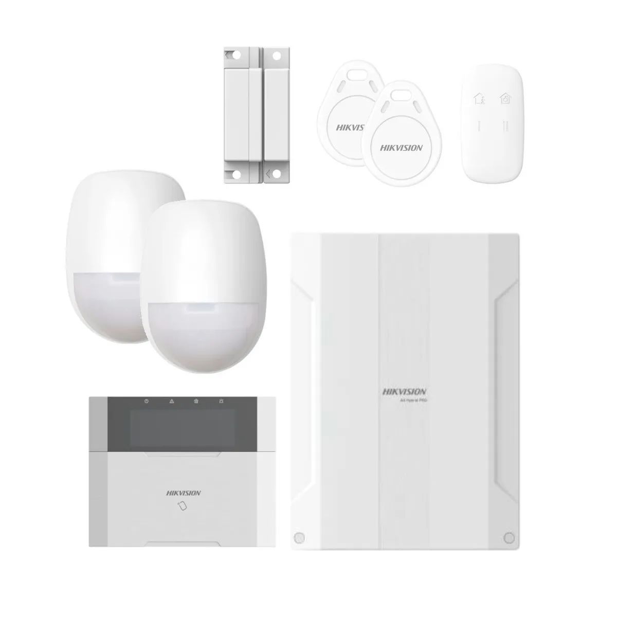 HIKVISION - Kit Alarma AXPRO Hikvision Híbrida DS-PHA64-KIT 64 Zonas Dispositivos Cableados