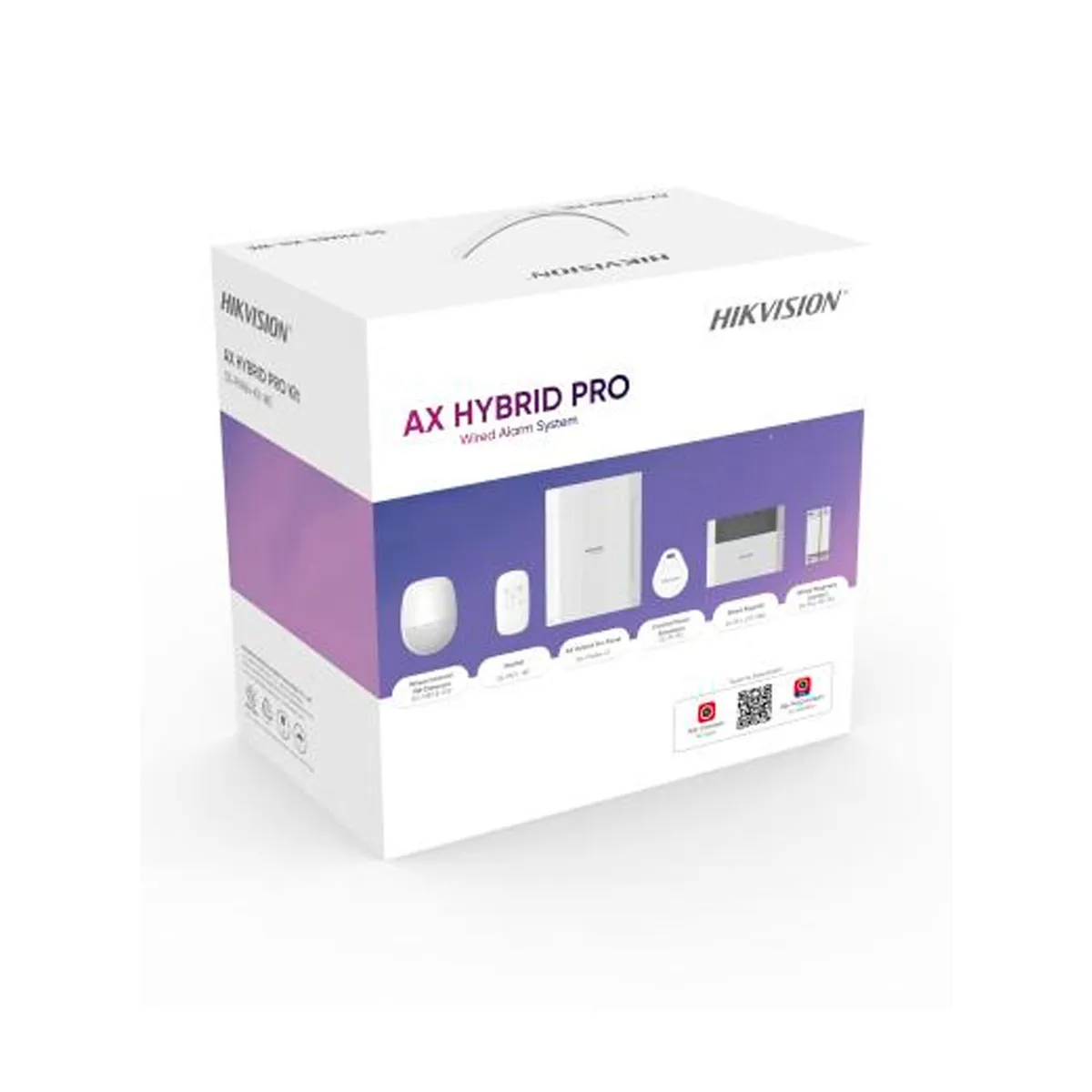 HIKVISION - Kit Alarma AXPRO Hikvision Híbrida DS-PHA64-KIT 64 Zonas Dispositivos Cableados