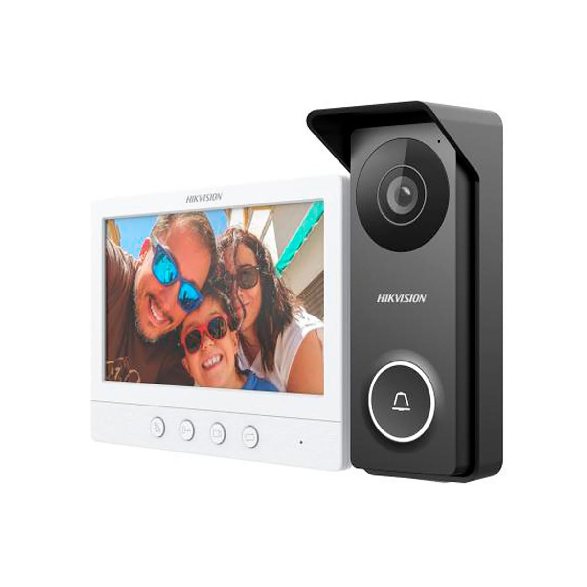 HIKVISION - Kit Videoportero Analógico Hikvision DS-KIS213 HD Pantalla 7 Pulgadas