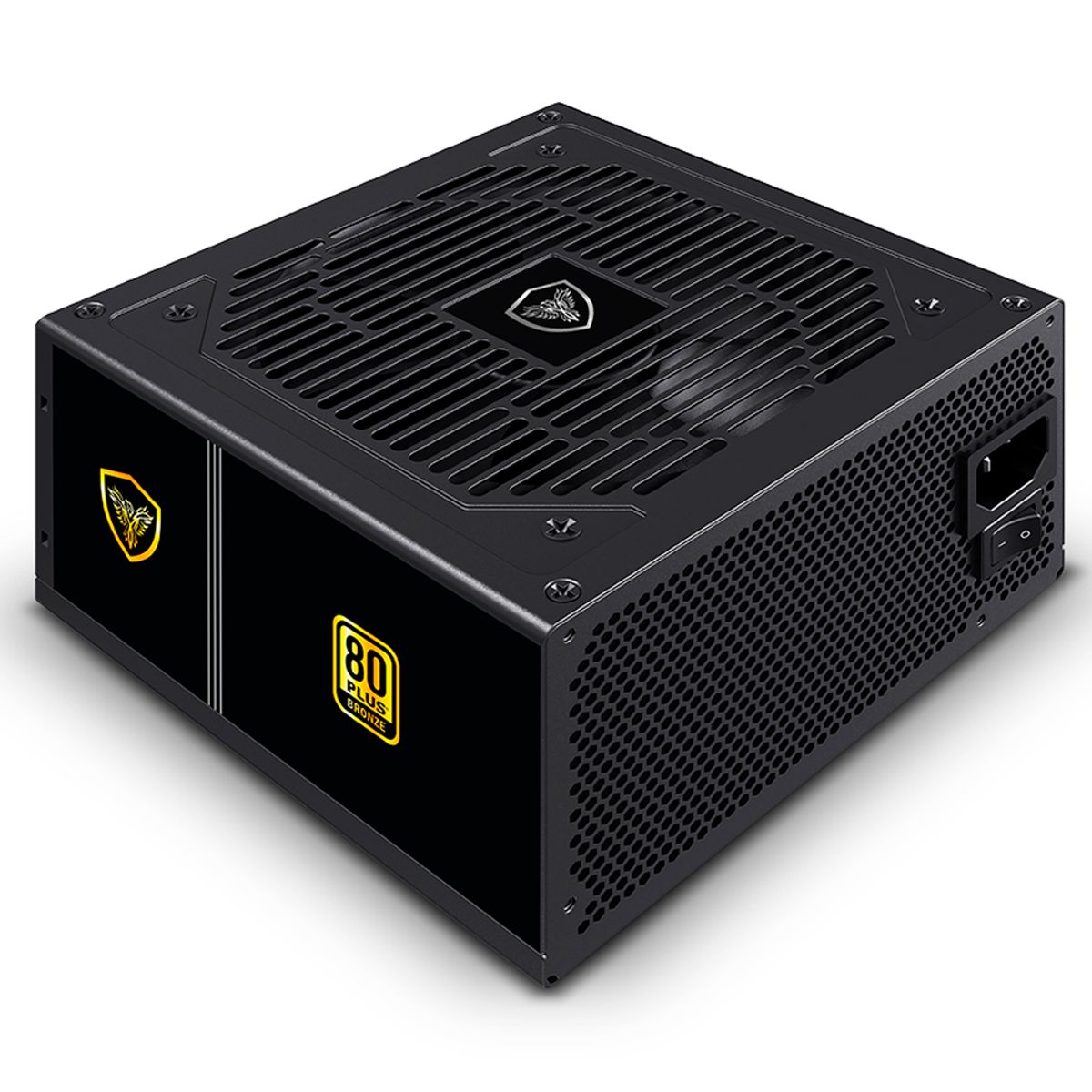 MICRONICS - Fuente De Poder Gamer 600w 80 Plus Bronze Micronics Mic P80b Negro