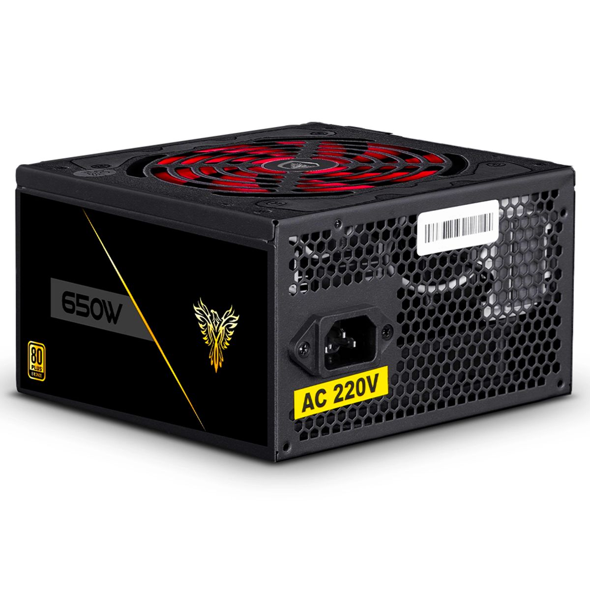 MICRONICS - Fuente De Poder Micronics Gamer 650w 80 Plus Bronze Mic P80b Negro