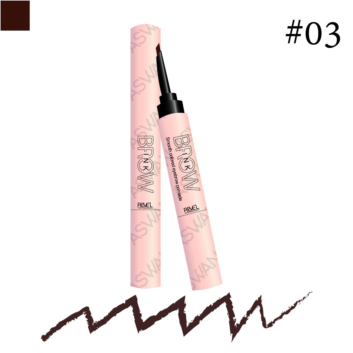 REVE'L PROFESSIONAL - DELINEADOR PARA CEJAS EYEBROW INK POMADE 03 - REVEL